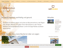 Tablet Screenshot of gappholzbau.de